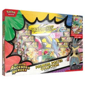 Pokemon TCG Ascended Heroes Mega Evolution Mega Lucario ex Pokemon Premium Poster Collection
